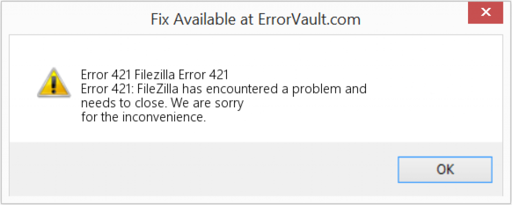 Fix FileZilla Error 421