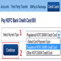 HDFC Credit Card NEFT Payment