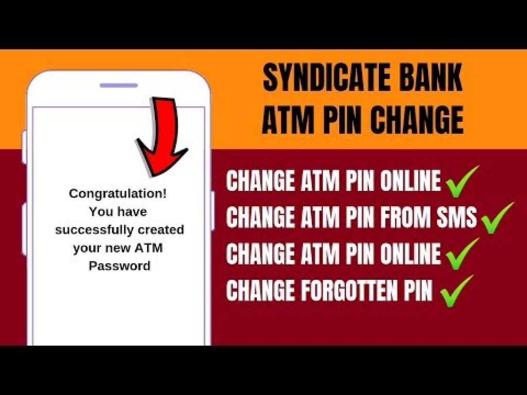 Reset ATM PIN Syndciate Bank Mobile Banking