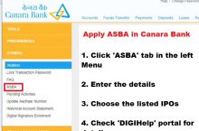 How to Apply ASBA in Canara Bank Online ?