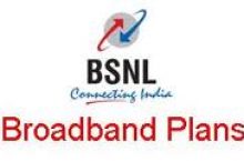 BSNL Broadband Limited Tariff Plan Chart