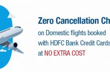 No Cancellation Charges on Air Ticket Booking Using HDFC Credit Cards