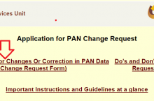 How To Make Correction in PAN Card ?