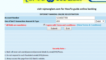 How To Register UCO Bank Internet Banking Online ?