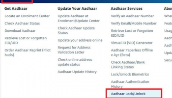 How To Lock Your Aadhaar Number for Unauthorize Usage ?