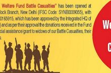 Syndicate Bank Staffs ‘thrilled’ to operate ‘Army Welfare Fund Battle Casualties’ Account