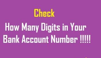 Total Digits in Bank Account Numbers in India