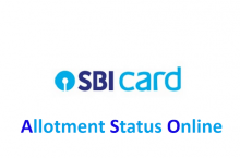 How to check SBI Cards IPO allotment ?