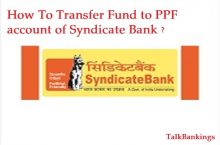 How To Make Payment To Syndicate Bank PPF Account ?