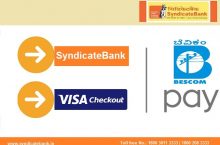 Syndicate Bank BESCOM Pay Online Using VISA Checkout