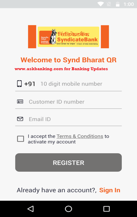 How To Scan & Pay Using Syndicate Bank Bharat QR Mobile Application ?