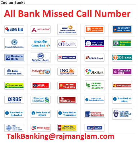 All Bank Missed Call Contact Number To Check Balance Instantly