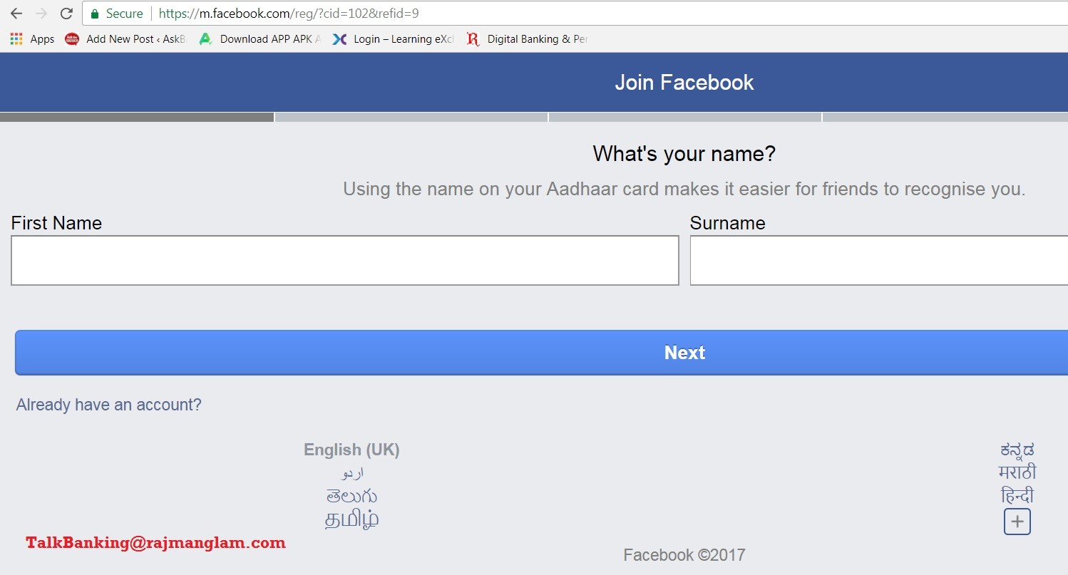 Facebook Confirms the Aadhaar Requirement for New Users