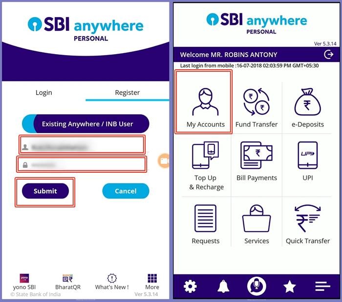 how to use sbi mobile banking in android