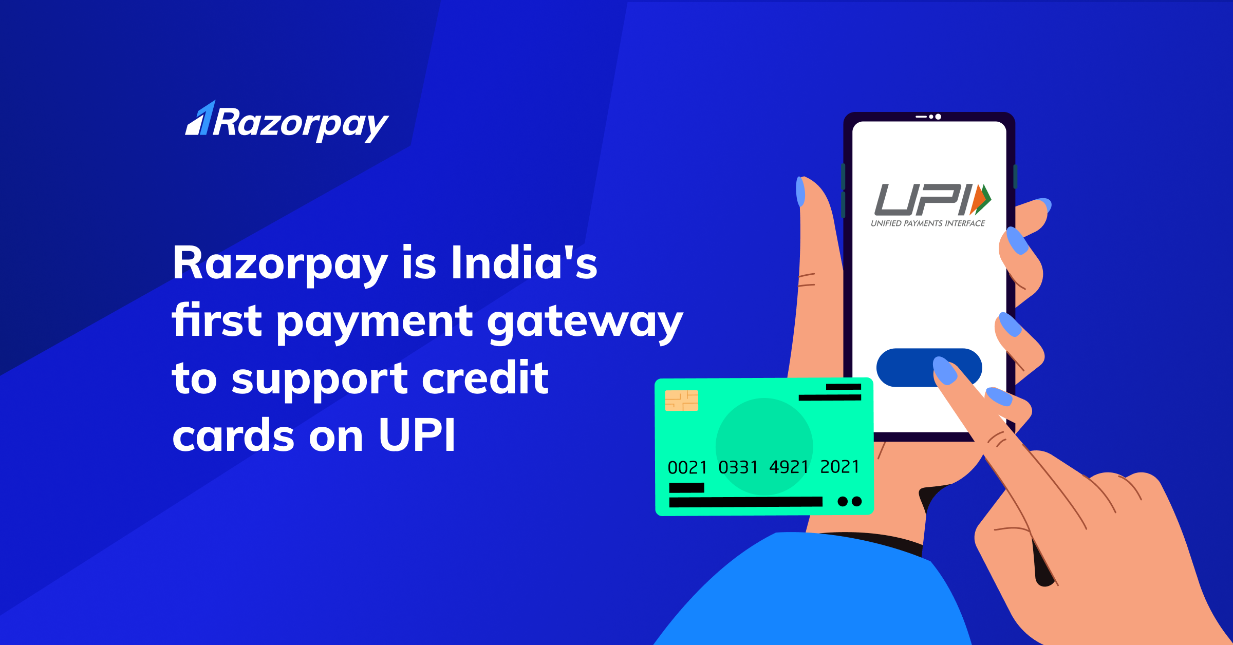 Razorpay Enable Credit Card Transactions Through UPI